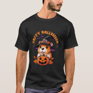 Capybara Pumpkin Funny Cappy Halloween Lover Vrouw T-shirt