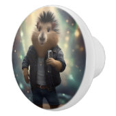 Capybara Punk rockzangeres, Keramische Knop (Rechts)