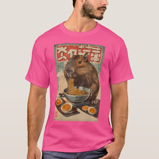 Capybara Ramen Japanese T-shirt (Voorkant)
