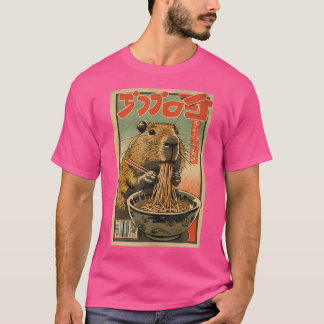 Capybara Ramen Japanese T-shirt