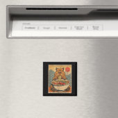 Capybara Ramen Japans Grappig Grafisch Kawaii Anim Magneet (Insitu (Vaatwasser))