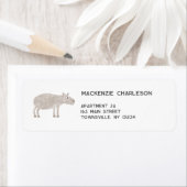 Capybara retouradres etiket (Insitu)