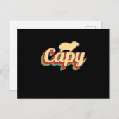 Capybara Retro Capibara Briefkaart (Voorkant / Achterkant)