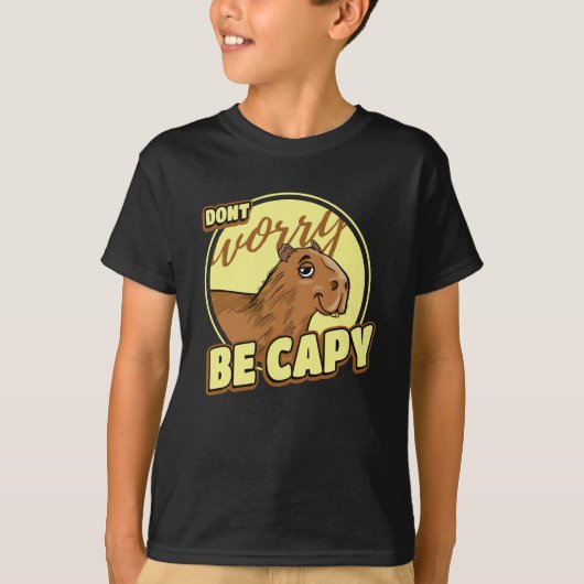 Capybara Retro Capibara T-shirt (Voorkant)
