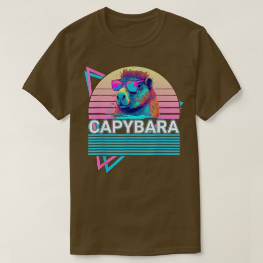 Capybara Retro - dampgolf T-shirt (Design voorkant)