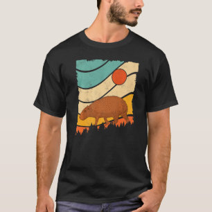 Capybara Retro Style Geweldige gigantische cavy d T-shirt