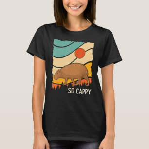 Capybara  Retro Style Wild Animal Capybara T-shirt