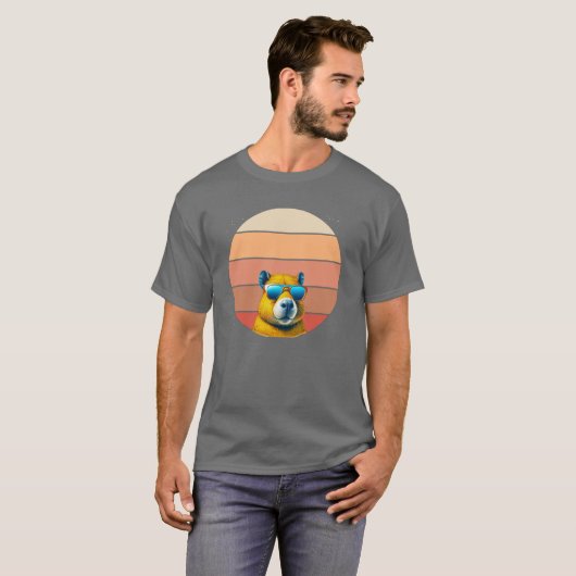 Capybara Retro T-shirt (Voorkant volledig)