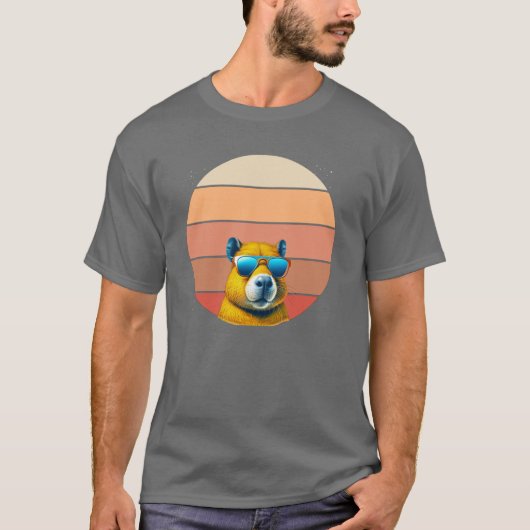 Capybara Retro T-shirt (Voorkant)