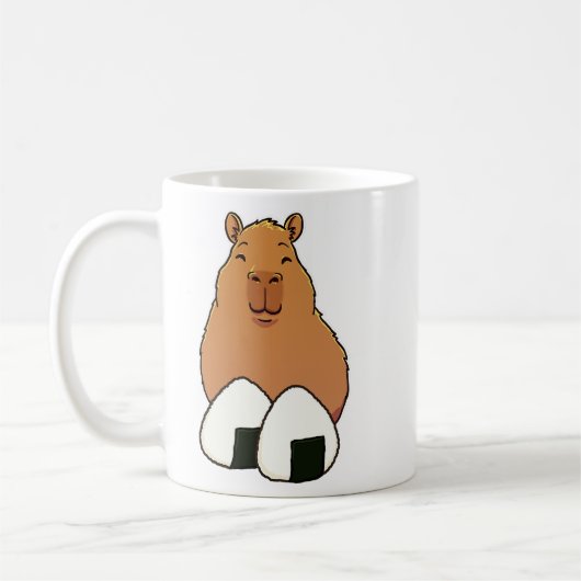 Capybara Rice Balls Koffiemok (Links)