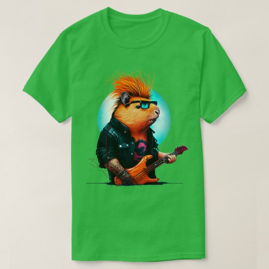 Capybara Rocker 6 T-shirt (Design voorkant)
