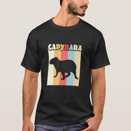 Capybara Rodent Capybara Pet Hamster Anima T-shirt (Voorkant)