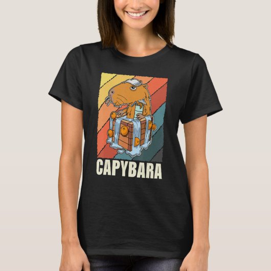 Capybara Rodent Cute Pet 20 T-shirt (Voorkant)