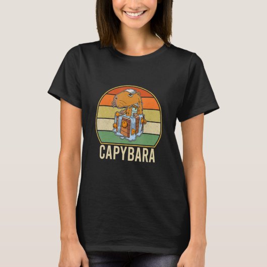 Capybara Rodent Cute Pet 27 T-shirt (Voorkant)