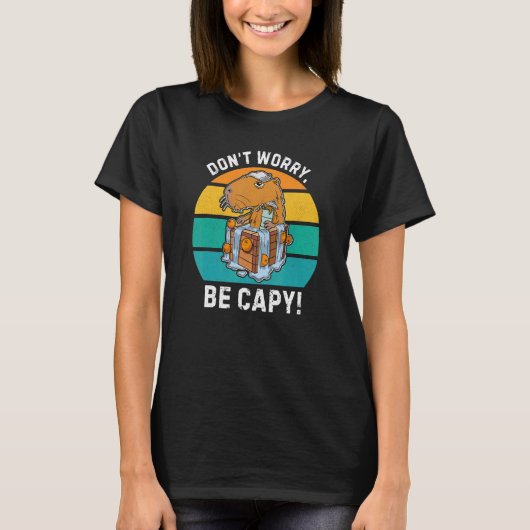 Capybara Rodent Cute Pet 8 T-shirt (Voorkant)