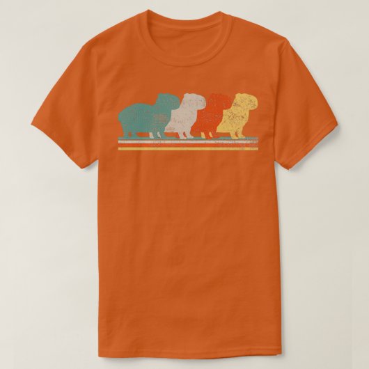 Capybara Rodent Retro  (2) T-shirt (Design voorkant)