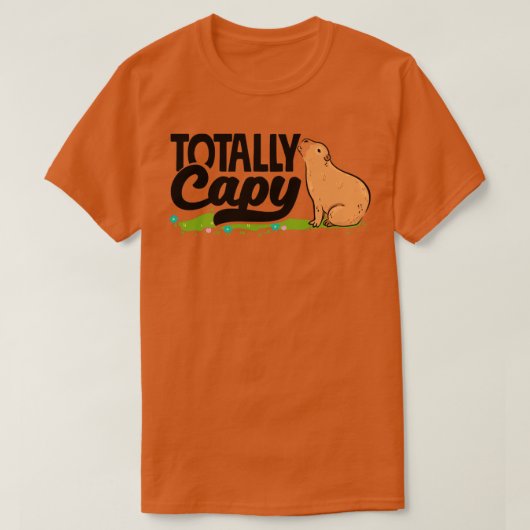 Capybara Rodent Volleally Capy Pun T-shirt (Design voorkant)