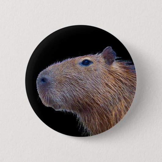 Capybara Ronde Button 5,7 Cm (Voorkant)