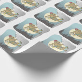 Capybara rotsklimmen cadeaupapier (Hoek)