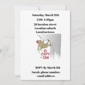 Capybara rotsklimmen kaart (Achterkant)