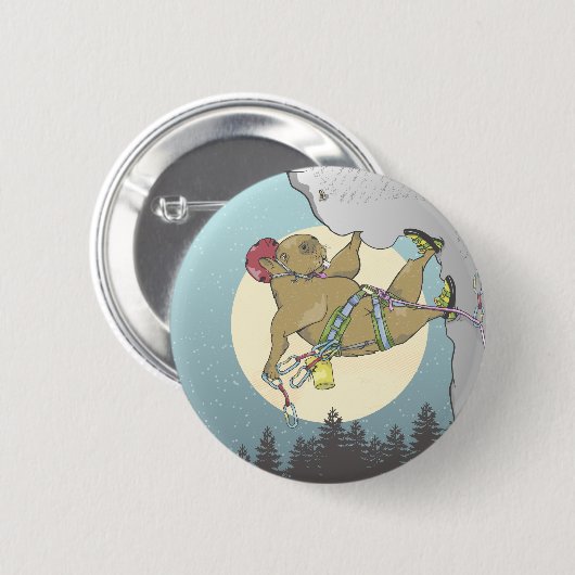 Capybara rotsklimmen ronde button 5,7 cm (Voorkant /achterkant)