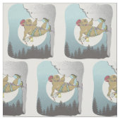 Capybara rotsklimmen stof (Swatch)