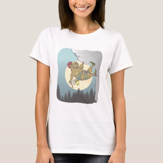 Capybara rotsklimmen t-shirt (Voorkant)