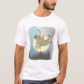 Capybara rotsklimmen t-shirt (Voorkant)