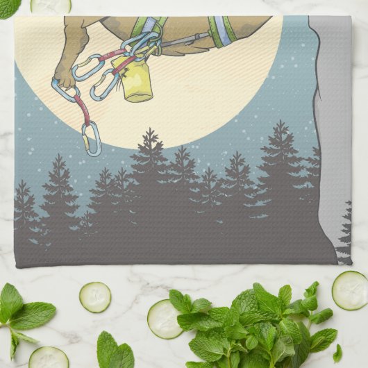 Capybara rotsklimmen theedoek (Gevouwen)