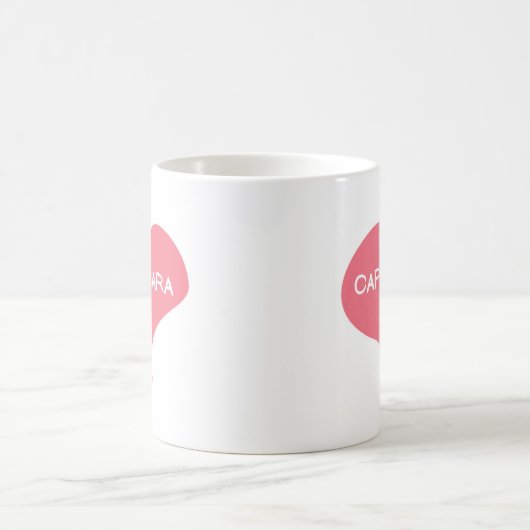 CAPYBARA roze liefde hart Koffiemok (Center)