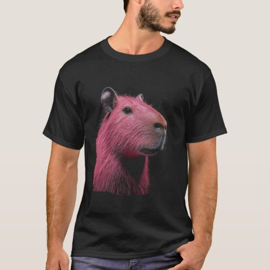 Capybara Roze T-shirt (Voorkant)