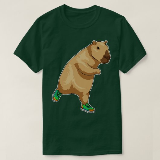 Capybara Runner Running Sports T-shirt (Design voorkant)