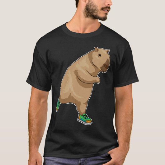 Capybara Runner Running Sports T-shirt (Voorkant)