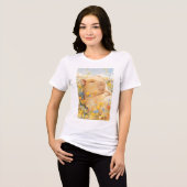 Capybara rustend in vredige weiden Tri-Blend shirt (Voorkant volledig)