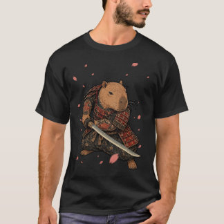 Capybara Samurai x2 T-shirt