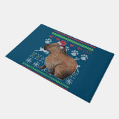 Capybara Santa-Claus Ugly Christmas Sweater Holida Deurmat (Schuin)