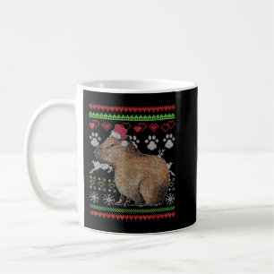 Capybara Santa-Claus Ugly KerstSweater Holida Koffiemok