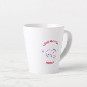 Capybara schattige echtgenote van een leuk echtpaa latte mok (Rechterhoek)