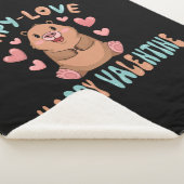 Capybara Schattigee Valentijn deken (3/4)