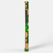 Capybara Schets met Lente Bloemen op Groen Samsung Galaxy Hoesje (Rechterkant)