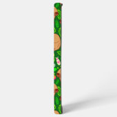 Capybara Schets met Lente Bloemen op Groen Samsung Galaxy Hoesje (Linkerkant)