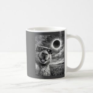Capybara Selfie Grappig Dier Zonne-eclips Grafisch Koffiemok