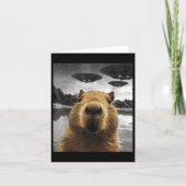 Capybara Selfie Grappig Kerstdier Graphic Capybara Kaart (Voorkant)