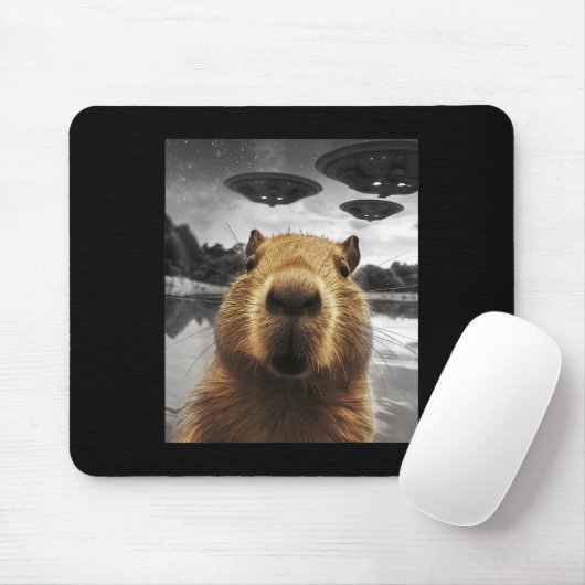 Capybara Selfie Grappig Kerstdier Graphic Capybara Muismat (Met muis)