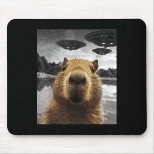Capybara Selfie Grappig Kerstdier Graphic Capybara Muismat