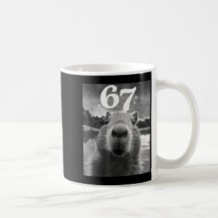Capybara Selfie Met 67 Meme Capy Grafisch Voor Man Koffiemok
