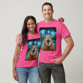 Capybara Selfie met UFO's T-shirt (Unisex)