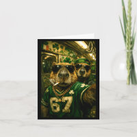 Capybara selfie St. Patrick's Day hiphop gangster
