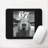 Capybara Selfie With 67 Meme Capy Graphic For Men Muismat (Met muis)