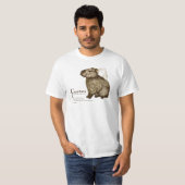 capybara - sepia t-shirt (Voorkant volledig)